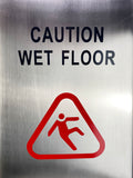 Wet floor sign in hotel lobby stainless steel A frame caution sign
Restaurant cleaning wet floor sign stainless steel caution display
Janitorial wet floor sign in office building hallway
Wet floor safety sign in hospital or healthcare facility
Commercial restroom wet floor sign stainless steel