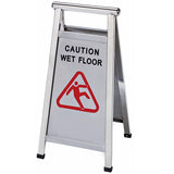 Stainless steel wet floor sign A shape caution sign commercial use
A frame wet floor sign stainless steel foldable floor caution sign
Durable stainless steel caution wet floor sign for facilities
Metal wet floor sign A frame design for janitorial safety
Premium stainless steel wet floor caution sign foldable